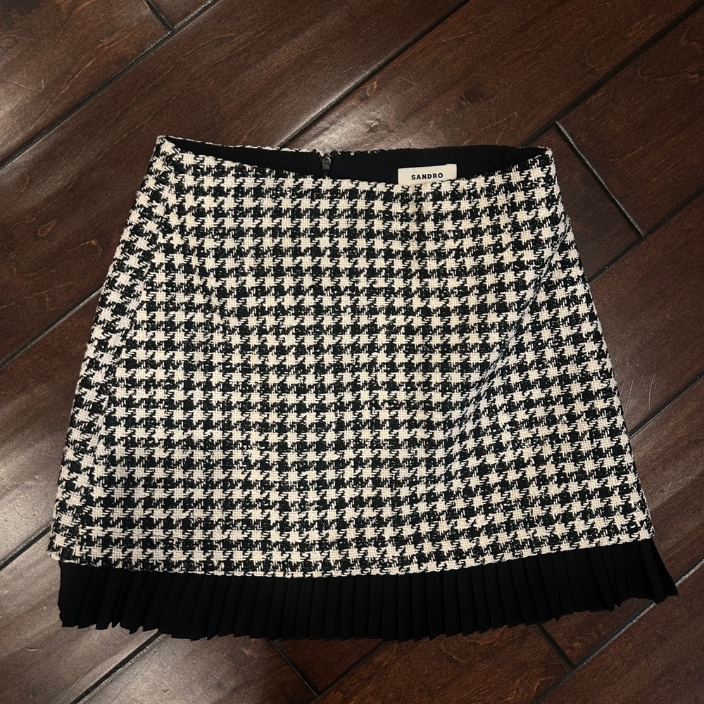 Sandro Women's multi Skirt in black and white
